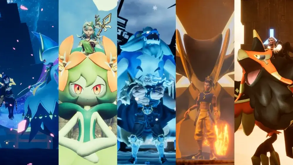 Palworld bosses and creatures lineup