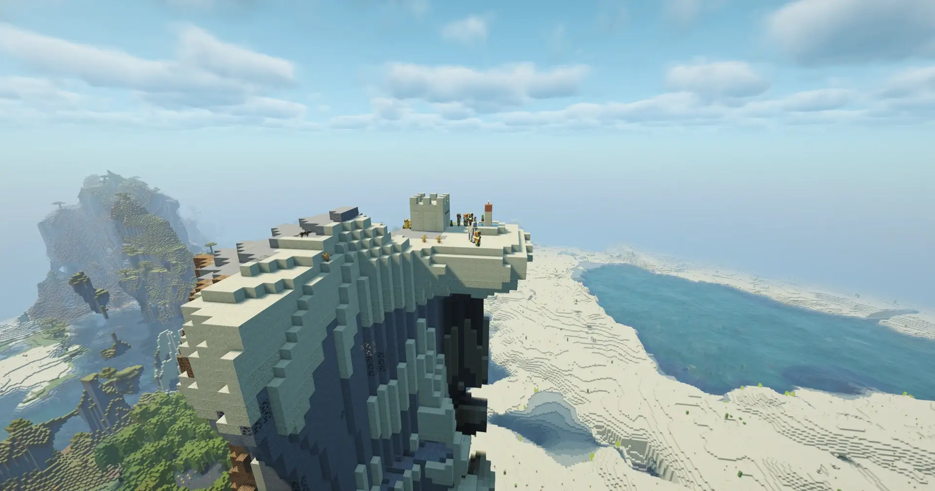 1 House Desert Village Sky Pillar Spawn