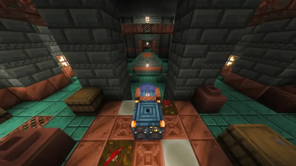 Minecraft Trial Spawner inside a Trial Chamber