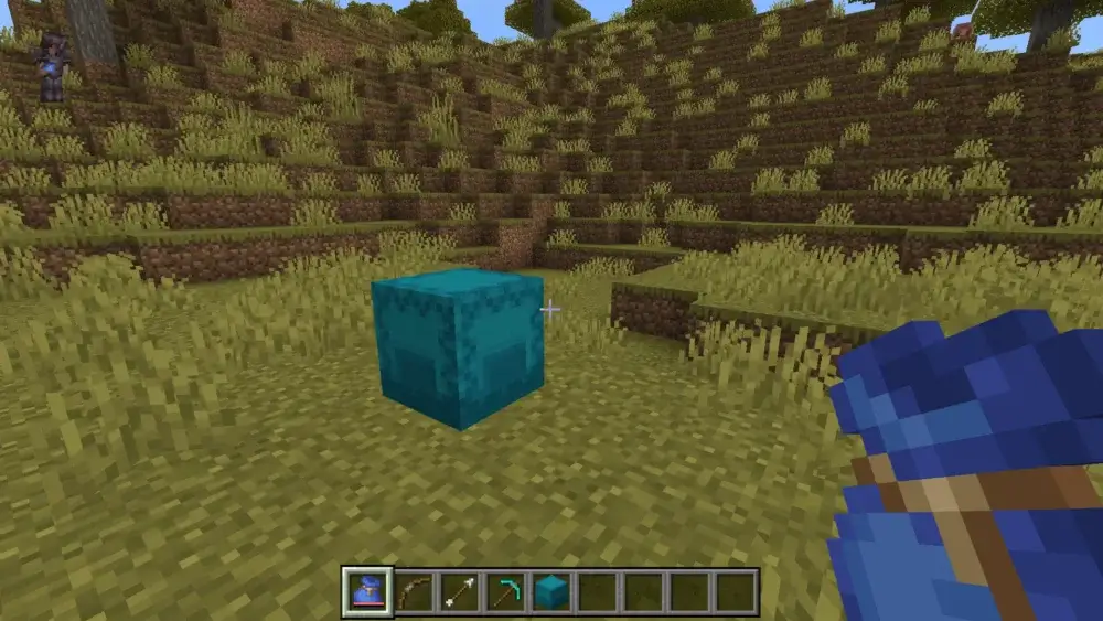 Minecraft Shulker Box placed on the ground for portable storage