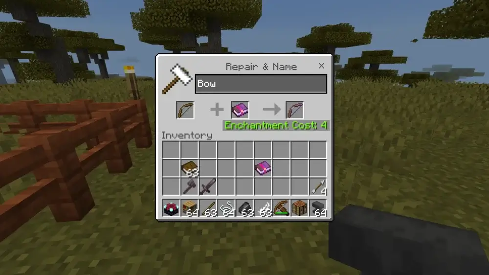 Minecraft Bow Enchantment