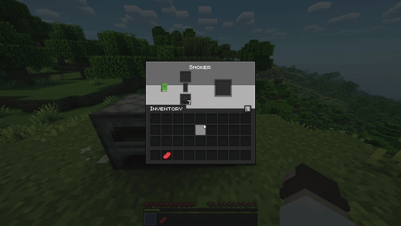 Minecraft Cooking with Smoker