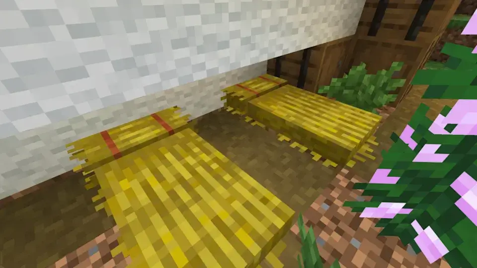 Straw Beds at an Abandoned Camp in Minecraft 26.3