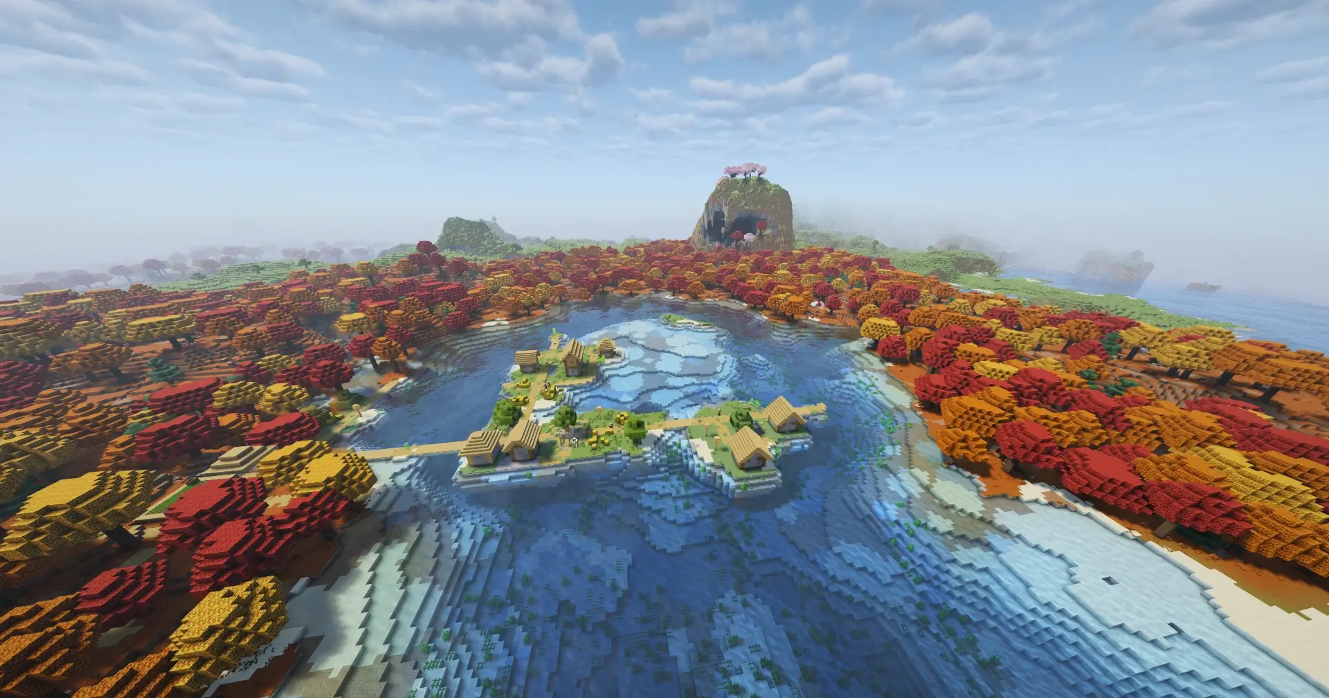 Lake Island Village Dappled Forest