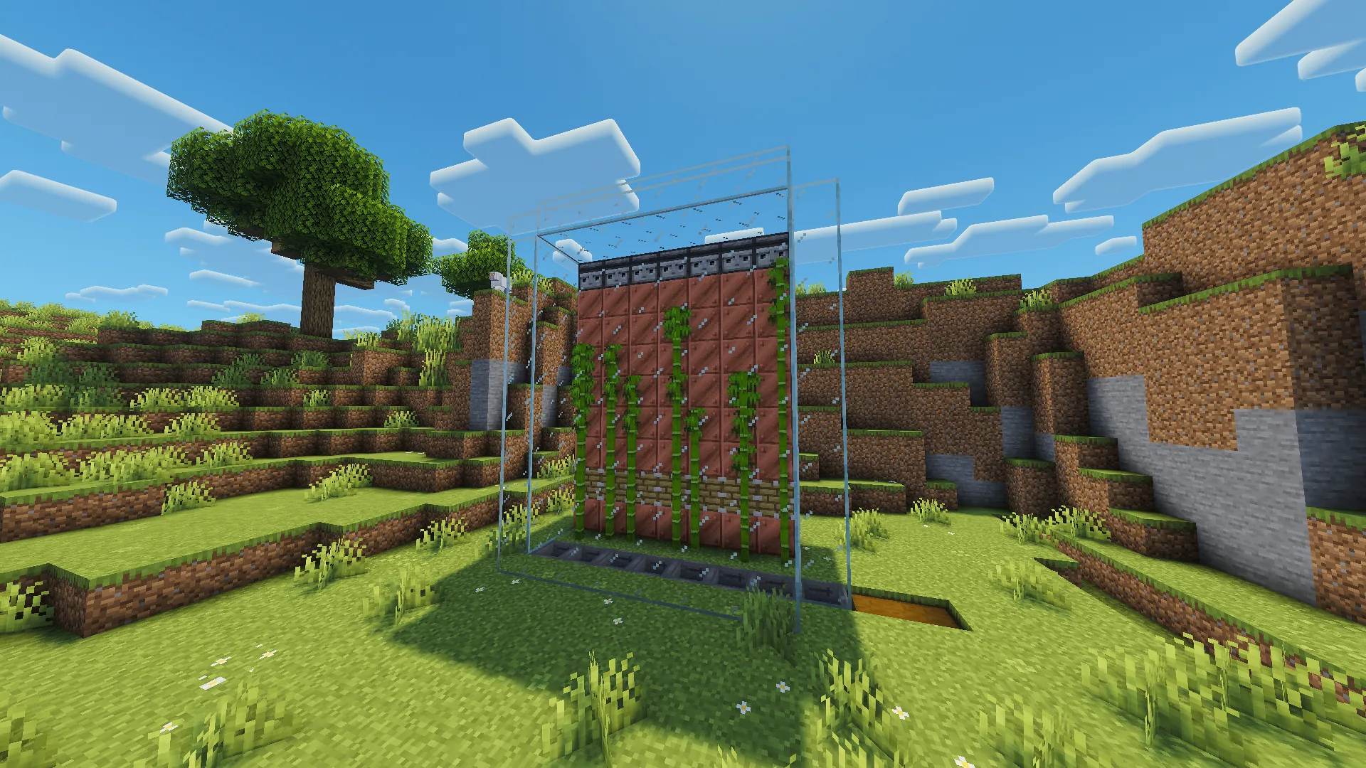 Minecraft Automated Bamboo Farm