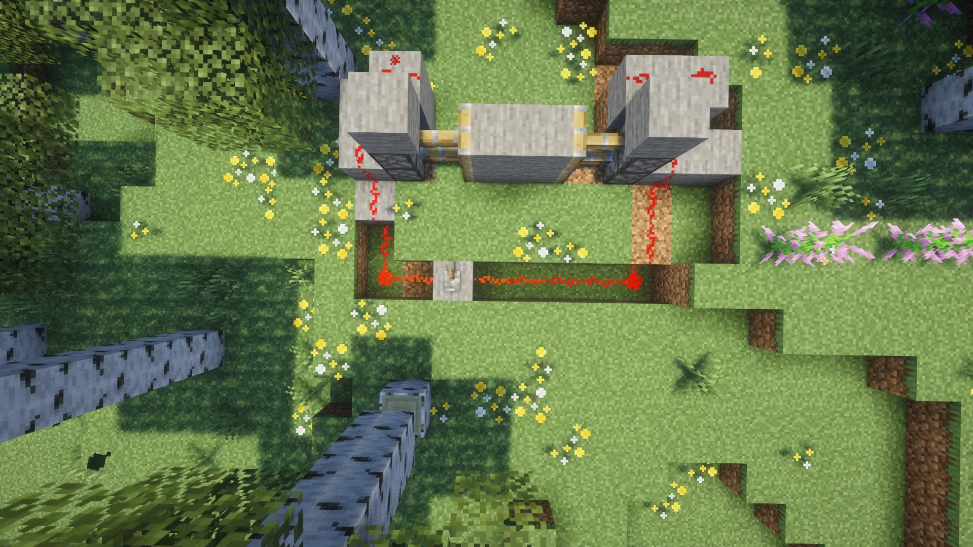 Minecraft Hidden Entrance Scheme