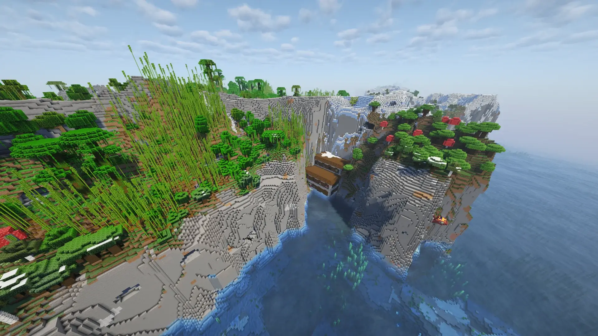 Cliffside Mansion in Jungle - Godlike