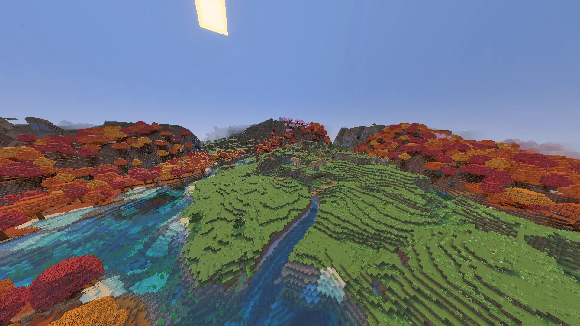 Island Village Dappled Forest Lake