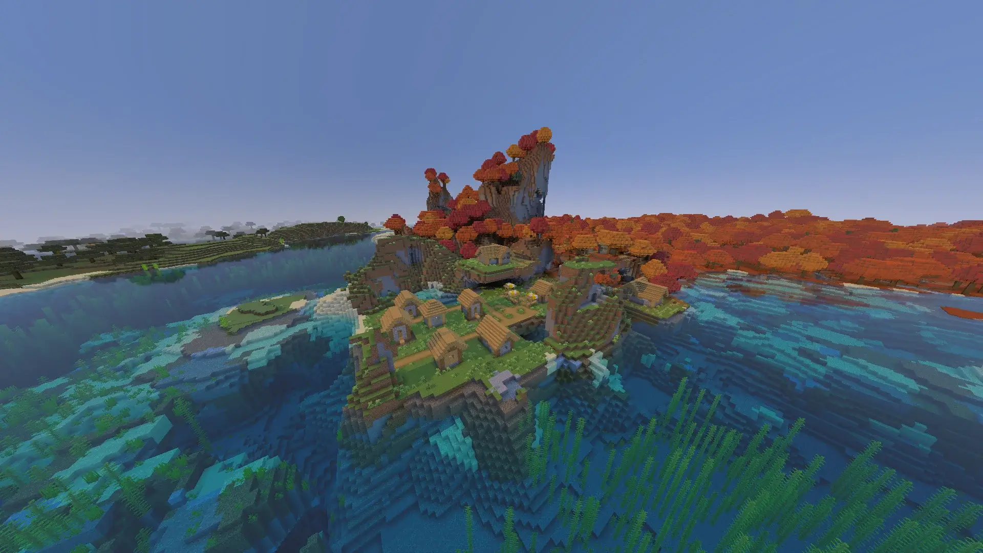 Village Spawn Near New Biome & Swamp