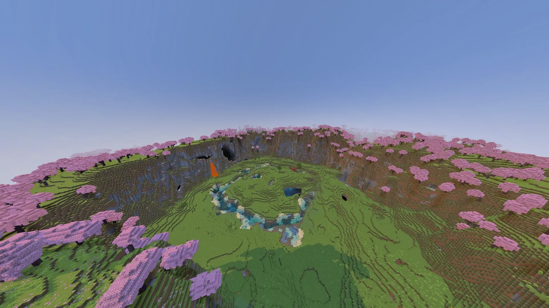 Giant Cherry Grove Crater Spawn
