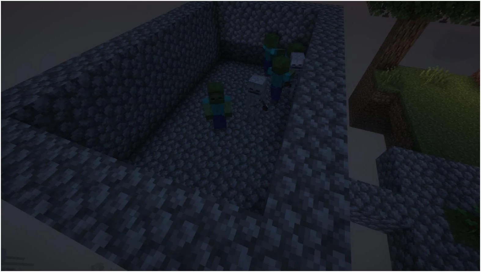 Minecraft SkyBlock Hostile Mob Spawn